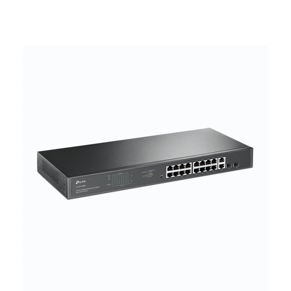 سوئیچ شبکه 18 پورت با 16 پورت +PoE تی پی لینک مدل TL-SG1218MP